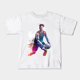 Basketball sport art #basketball Kids T-Shirt
